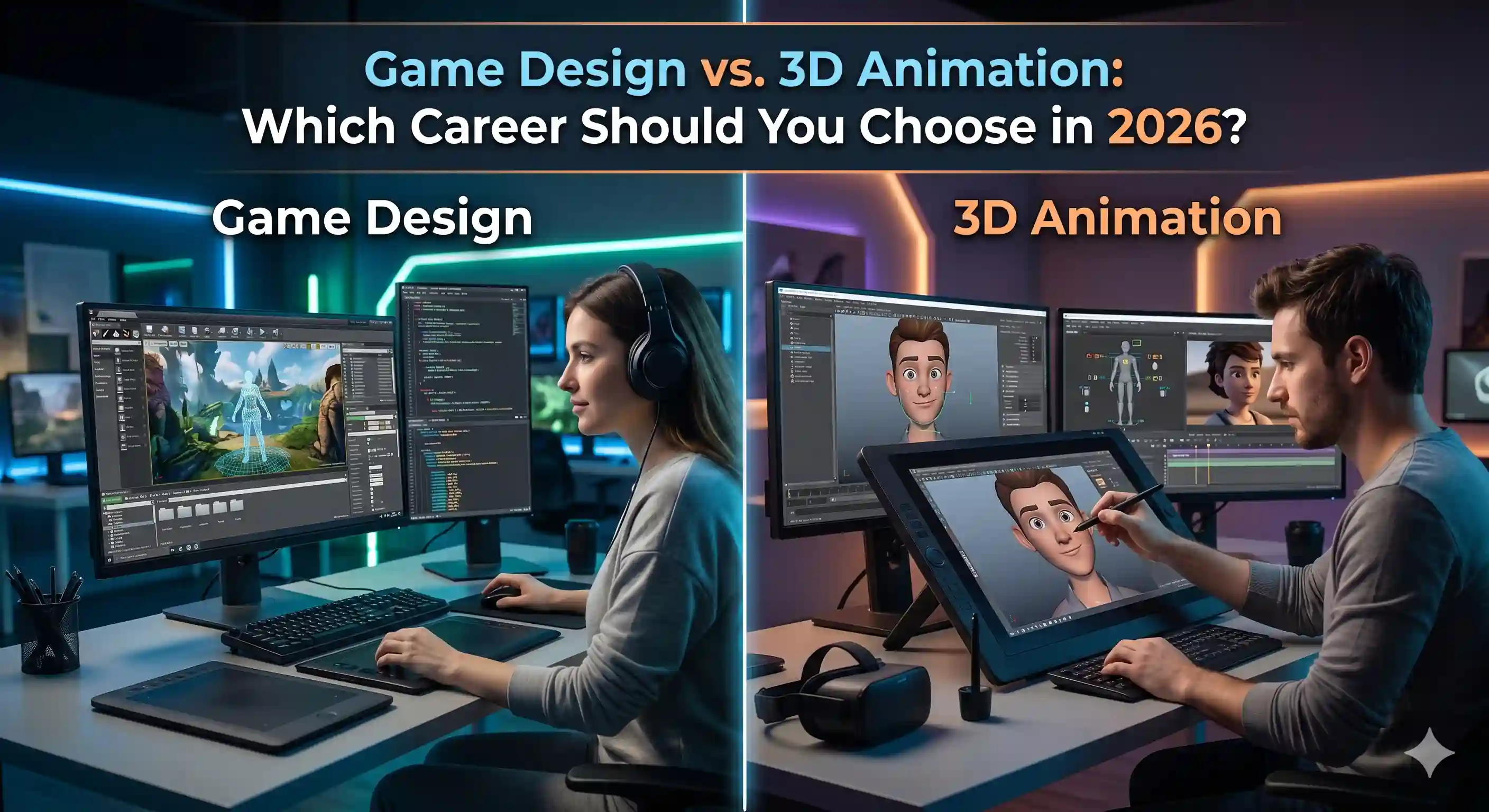 Game Design vs. 3D Animation: Which Career Should You Choose...
